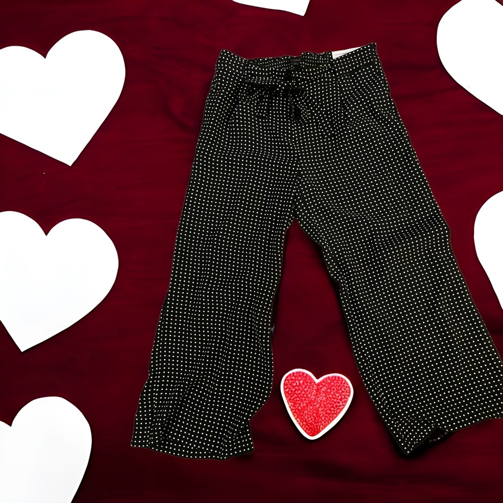 ANN TAYLOR FACTORY The Tie Waist Pant Mid Rise Size L Black & White NWT
